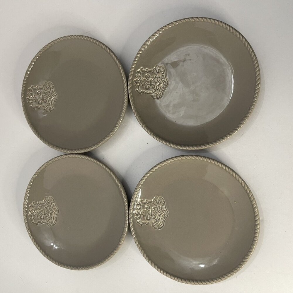 Set of 4 Wine Cheese 6” Plates Restoration Hardware 2010